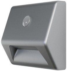 LEDVANCE NIGHTLUX® Stair Silver Lampe, mit Bewegungssensor, 3xAAA, 84x28x73 mm