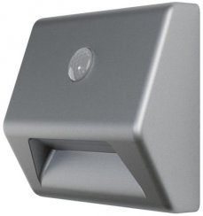LEDVANCE NIGHTLUX® Stair Silver lámpa, mozgásérzékelővel, 3xAAA, 84x28x73 mm
