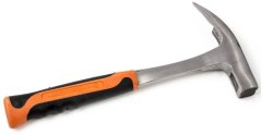 Młotek ciesielski z uchwytem gumowym, 600g, monoblok, FASTER-TOOLS