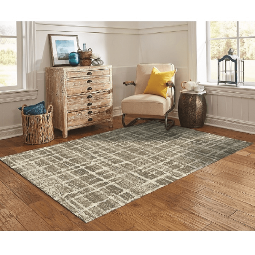 Teppich, beige/braun, 57x90, STELLAN
