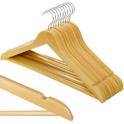 Kleiderbügel 10 Stück - Holz Ruhhy 24492