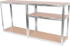 Regál Racks RAT40 MS, kovový, MDF, 5 polic, 1800x900x400 mm, Max. 175 kg/police