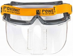 Védőszemüveg maszkkal, EN166, PM-GO-OG4, POWERMAT