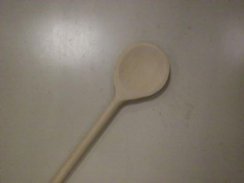 Okrogla 100 cm lesena zajemalka KLC