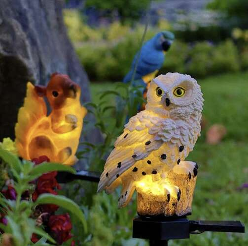 Solarna lampa ogrodowa - sowa Gardlov 23847 (akce)
