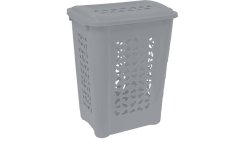 Kôš na špinavé prádlo UH 60 l 45x34x60 cm HAMPER severská šedá KLC