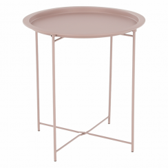 Příruční stolek s odnímatelným tácem, nude růžová, RENDER