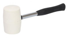 Gummihammer 90 mm, weißer Gummi, Metallgriff, XL-TOOLS