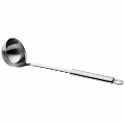 Globoka kuhinjska zajemalka iz nerjavečega jekla, 8,5 cm, dolžina ročaja 29 cm, prostornina 150 ml