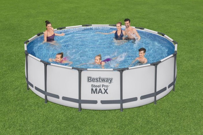 Basen Bestway® Steel Pro MAX, 56950, filtr, pompa, drabina, przykrycie, 4,27x1,07 m