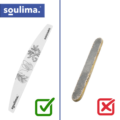 Tenký pilník na nechty - tvar loďky 100 ks Soulima (akce)