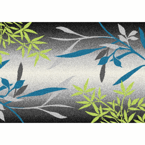 Dywan, wzór liści, wielobarwny, 57x90, TASNIM
