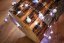 MagicHome Weihnachtskugelkette, 20 LED kaltweiß, mit Kugeln und Flocken, Silber, 2xAA, einfache Beleuchtung, Beleuchtung, L-1,9 m