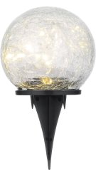 Strend Pro Garden Crackles lampa, solarna, LED, 10x19 cm