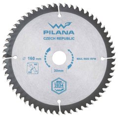 Piła tarczowa z ostrzami SK 160x2,0x20 zęby 60 WZ, TARTAK