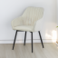 Designer-Sessel, creme/schwarz, VAJRO