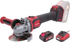 Worcraft CAG-S20LiBEN-125 csiszológép-készlet, 125 mm, sarokcsiszoló, fordulatszám-szabályozással, 20 V-os lítium-ion, szénkefe nélküli, 1 db 4,0 Ah-s akkumulátor, 1 db 2,0 A-es töltő
