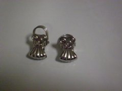 Pribadača ROMANTIK metalna 04 Cz.mala srebrna/100