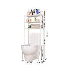 Polica iznad wc školjke, bijela, REMIN