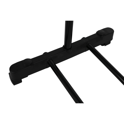 Mobilna vješalica, nehrđajući čelik metal/crna plastika, HILAR