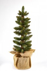 Stromeček vánoční smrk 65 cm v jutě