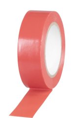 Strend Pro szalag, 19 mm, L-10 m, max. 80°C, 600V, piros, szigetelő, ragasztó, PVC, 10 db-os csomagban