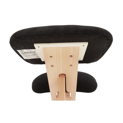 Ergonomiczny fotel klęczący, czarny/buk, GROCO