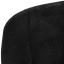 Scaun de bar, material textil negru cu efect de piele întoarsă, LORASA