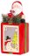 MagicHome Weihnachtsdekoration, Geschenk mit Weihnachtsmann, LED, Terrakotta, hängend, 9x8x17,7 cm