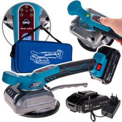 Akku-Vibrationssauger für Fliesen und Pflaster, 2x 21V Akku, GEKO