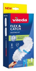 Ștergător de praf Vileda Flex&amp;Catch, cu mâner scurt