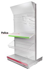 Fachbodenregale H10 0665x370x0,8 mm, mit Haltern *S*, max. 70 kg
