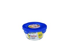 Élelmiszer-tartály zárófedéllel, kerek, 15x8cm, 0,7L, átlátszó üveg PYREX