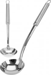 Kuhinjska zajemalka iz nerjavečega jekla 100 ml/9,5 cm dolžina 36 cm KLC