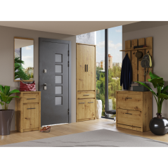 Vešiaková stena 80, dub artisan, AIRON