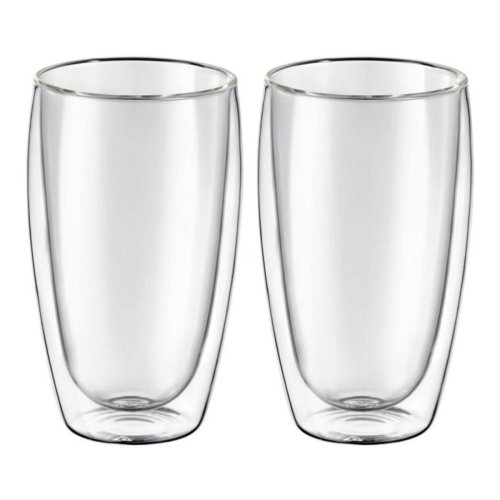 Pohár sklo dvojstenny MIA 450ml sada 2ks