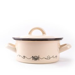Emajlirana posuda s poklopcem 22 cm/4,0 l Linea decor
