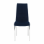 Krzesło do jadalni, niebieski Tkanina Velvet/chrom, GERDA NEW