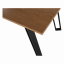 Blagovaonski stol, hrast/crni, 140x80 cm, PEDALA