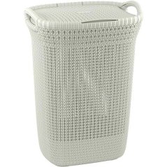 Košara Curver® KNIT 3676 57 lit., krem, 45x34x61 cm, za rublje, rublje