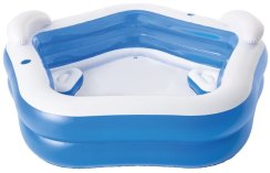 Bestway® 54153 Family Fun Pool, aufblasbar, 2,13 x 2,06 x 0,69 m