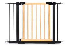 Bezpečnostná zábrana, 74-100 cm, na schody a dvere, kov a drevo, prídavné panely, ECOTOYS