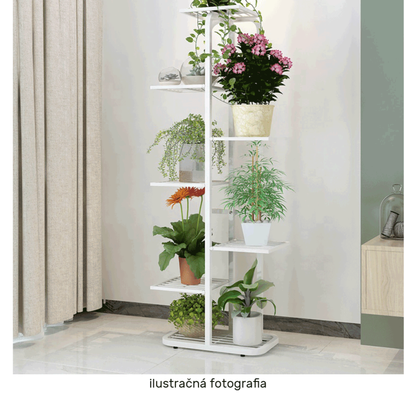 Metallständer für Blumen, weiß, BAMIR TYP 2