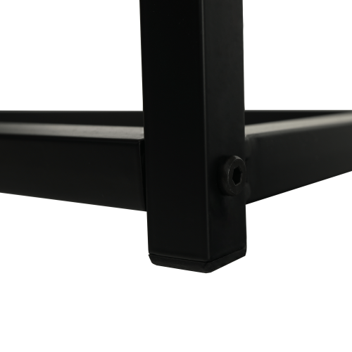 Konzolni stol u industrijskom stilu, hrast/crna, BUSTA