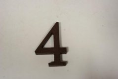Hausnummer STYRO 14 cm Nr. 4
