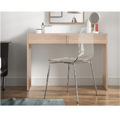 Schminktisch/Schreibtisch, Sonoma-Eiche, VIOLETT