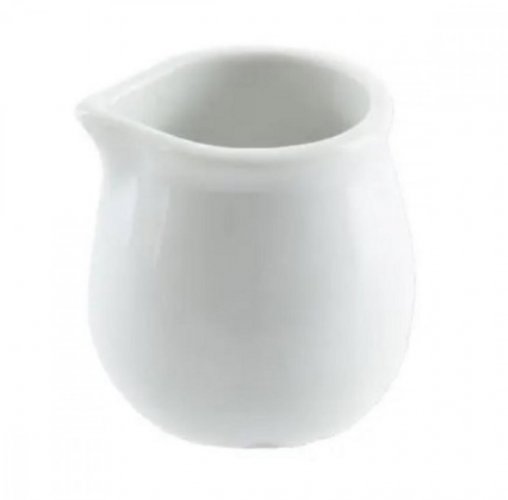 Milchkännchen aus Porzellan, weiße Farbe, 0,02 l