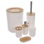 Set kupaonskog pribora - bijeli Ruhhy 24635