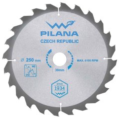 Brzeszczot z ostrzami SK 250x2,4x30 zęby 24 WZ, PILANA