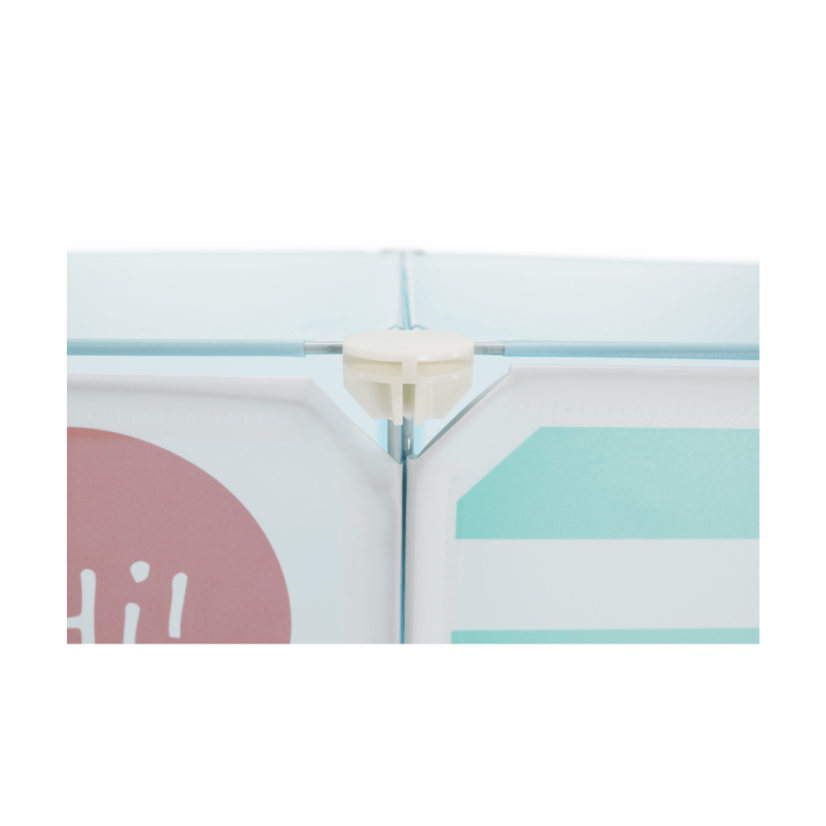 Modularer Kinderschrank, blau/Kindermuster, EDRIN